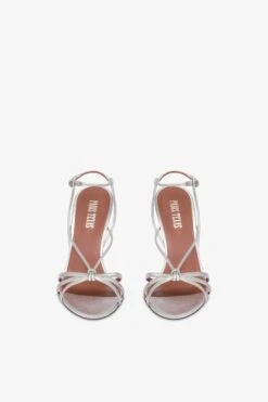 Sandals In White Leather -Paris Texas Brand Shop PX1618XLTM3ARGENTO 3
