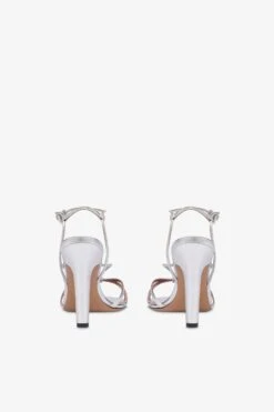 Sandals In White Leather -Paris Texas Brand Shop PX1618XLTM3ARGENTO 4
