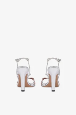 Sandals In White Leather -Paris Texas Brand Shop PX1618XLTM3ARGENTO 4 scaled