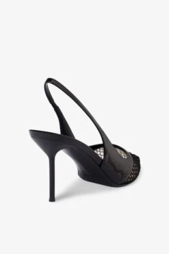 Slingbacks In Black Mesh And Patent Leather 12 Slingbacks In Black Mesh And Patent Leather -Paris Texas Brand Shop PX1622XVNMSNERO NERO 5