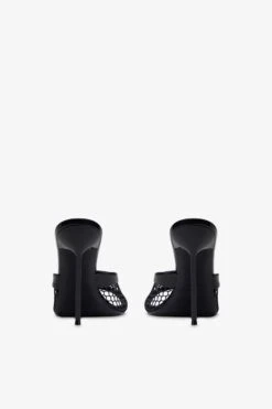 Mules In Black Mesh And Patent Leather 11 Mules In Black Mesh And Patent Leather -Paris Texas Brand Shop PX1633XVNMSNERO NERO 4