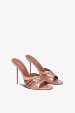 Mules In Texas Rose And Dark Phard Mesh And Patent Leather 9 Mules In Texas Rose And Dark Phard Mesh And Patent Leather -Paris Texas Brand Shop PX1633XVNMSTEXASROSE 6088DARKPHARD 2