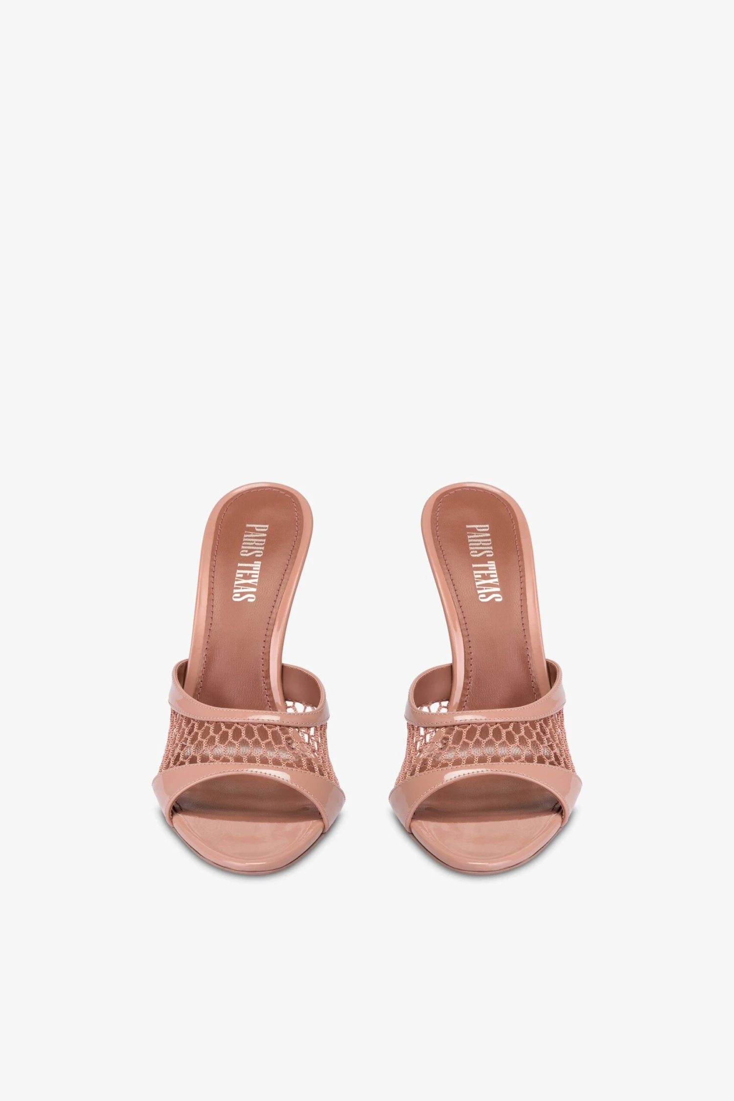 Mules In Texas Rose And Dark Phard Mesh And Patent Leather 5 Mules In Texas Rose And Dark Phard Mesh And Patent Leather - Image 3