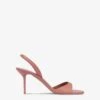 Slingback Sandals In Texas Rose Leather