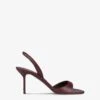 Slingback Sandals In Rouge Noir Leather -Paris Texas Brand Shop PX1634XNPP3PINOTNOIR 1