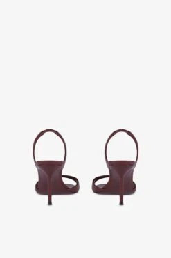 Slingback Sandals In Rouge Noir Leather 11 Slingback Sandals In Rouge Noir Leather -Paris Texas Brand Shop PX1634XNPP3PINOTNOIR 4