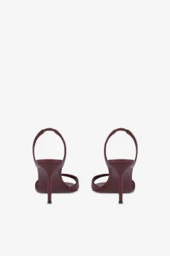 Slingback Sandals In Rouge Noir Leather -Paris Texas Brand Shop PX1634XNPP3PINOTNOIR 4 scaled