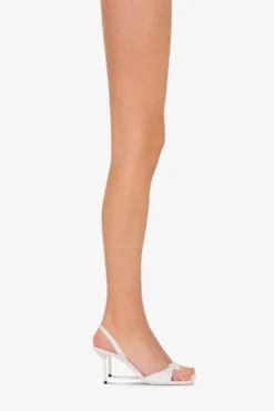 Slingback Sandals In White Leather -Paris Texas Brand Shop PX1634XNPP3WHITE 10 scaled