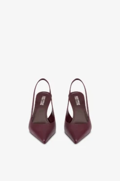 Slingbacks In Rouge Noir Leather -Paris Texas Brand Shop PX1635XNPP3126BORDEAUX 03 scaled