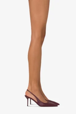 Slingbacks In Rouge Noir Leather -Paris Texas Brand Shop PX1635XNPP3126BORDEAUX 10 scaled