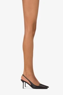 Slingbacks In Black Leather -Paris Texas Brand Shop PX1635XNPP3NERO 10