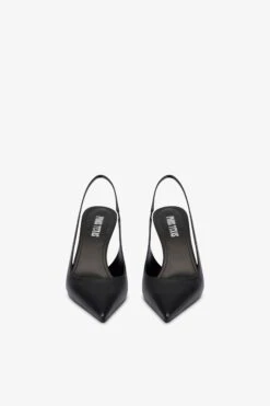 Slingbacks In Black Leather -Paris Texas Brand Shop PX1635XNPP3NERO 3