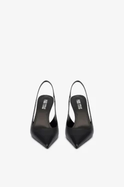Slingbacks In Black Leather -Paris Texas Brand Shop PX1635XNPP3NERO 3 scaled