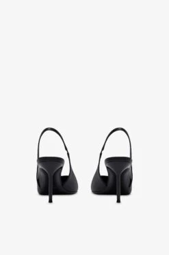 Slingbacks In Black Leather -Paris Texas Brand Shop PX1635XNPP3NERO 4