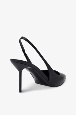 Slingbacks In Black Leather -Paris Texas Brand Shop PX1635XNPP3NERO 5