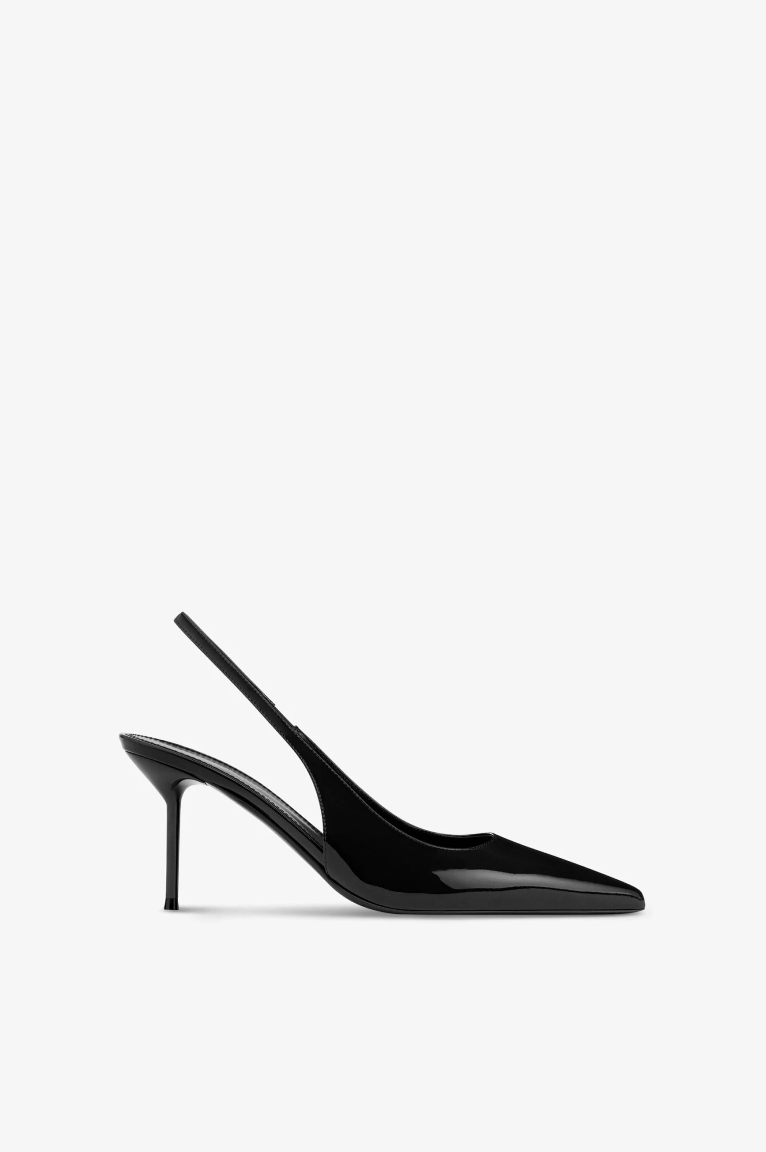Slingbacks In Black Patent Leather 3 Slingbacks In Black Patent Leather