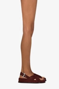 WOOD-COLOURED SUEDE SANDALS -Paris Texas Brand Shop PX1645XV0SS516WOOD 10