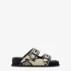 Sandals In Natural Python-print Leather 1 Sandals In Natural Python-print Leather -Paris Texas Brand Shop PX1646XPRPT116NATURALE 1