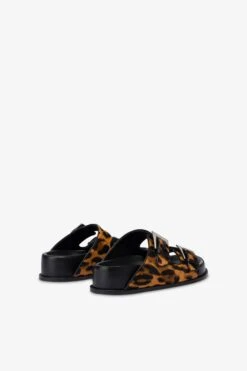 Sandals In Orange Leopard-print Cowhide -Paris Texas Brand Shop PX1658XPRCASALMONE 3