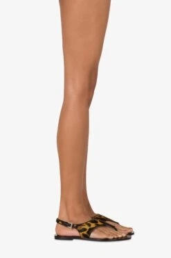 Sandals In Mustard Leopard-print Cowhide 13 Sandals In Mustard Leopard-print Cowhide -Paris Texas Brand Shop PX1659XPRCA689GIALLO 10