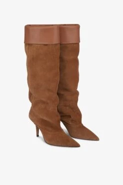 Boots In Light Brown Calf Suede Leather -Paris Texas Brand Shop PX1685XV0SN335SIGARO COGNAC 2