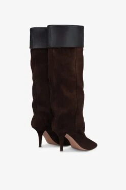 Boots In Chocolate Calf Suede Leather -Paris Texas Brand Shop PX1685XV0SNPEPE NERO 3