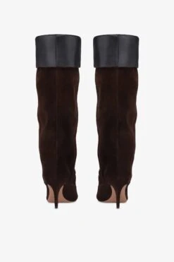 Boots In Chocolate Calf Suede Leather -Paris Texas Brand Shop PX1685XV0SNPEPE NERO 4