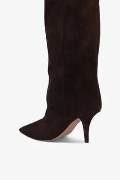 Boots In Chocolate Calf Suede Leather -Paris Texas Brand Shop PX1685XV0SNPEPE NERO 5