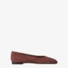 Ballet Flats In Mahogany Suede Leather -Paris Texas Brand Shop PX1694XSA04M939WOOD 1