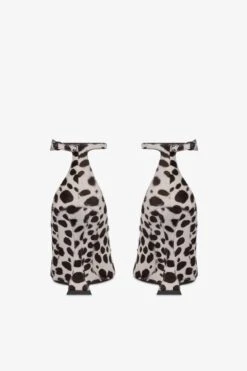 Pumps In White And Dark Brown Printed Cowhide -Paris Texas Brand Shop PX1701XPRCHBIANCO TMORO 4
