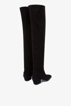 Over-the-knee Boots In Black Calf Suede Leather -Paris Texas Brand Shop PX1703XV003561NERO 3