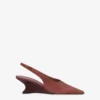 Slingbacks In Rouge Noir Suede Leather With Lizard Print Leather Heel -Paris Texas Brand Shop PX1704XSALIM939WOOD ROUGENOIR 1 scaled