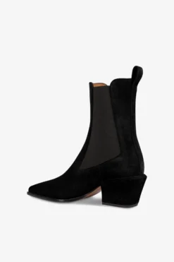 Ankle Boots In Black Calf Suede Leather 12 Ankle Boots In Black Calf Suede Leather -Paris Texas Brand Shop PX1706XV003561NERO 5 scaled