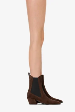 Ankle Boots In Chocolate Calf Suede Leather -Paris Texas Brand Shop PX1706XV003PEPE 10 scaled