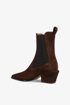 Ankle Boots In Chocolate Calf Suede Leather -Paris Texas Brand Shop PX1706XV003PEPE 5 scaled