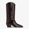 Boots In Rouge Noir Croco-embossed Leather -Paris Texas Brand Shop PX1707XCOSMROUGENOIR 1 scaled