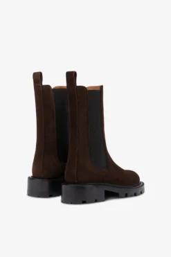 Ankle Boots In Ebony Calf Suede Leather -Paris Texas Brand Shop PX1716XWACS595TMORO 3 scaled