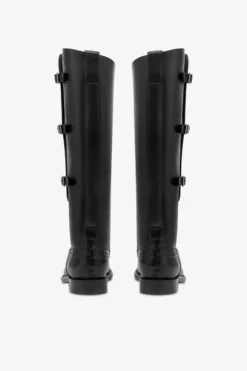 Boots In Black Calf Leather With Croco-embossed Details -Paris Texas Brand Shop PX1720XCOVTNERO NERO 4 scaled