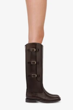 Boots In Ebony Calf Leather With Croco-embossed Details -Paris Texas Brand Shop PX1720XCOVTTMORO TMORO 10 scaled