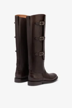 Boots In Ebony Calf Leather With Croco-embossed Details -Paris Texas Brand Shop PX1720XCOVTTMORO TMORO 3 scaled