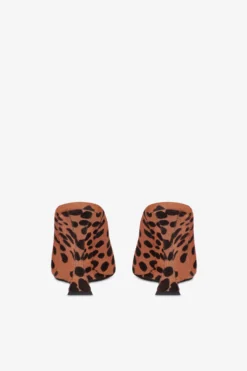 Open-toe Sabots In Caramel And Dark Brown Printed Cowhide -Paris Texas Brand Shop PX1725XPRCHCARAMELLO TMORO 4 scaled