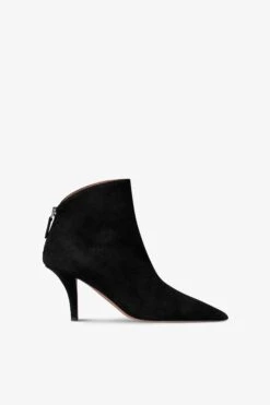 Ankle Boots In Black Suede Leather