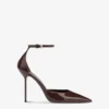Ankle-strap Pumps In Ebony Patent Leather -Paris Texas Brand Shop PX1737XVN0136079DARKCHOCOLATE 1 scaled