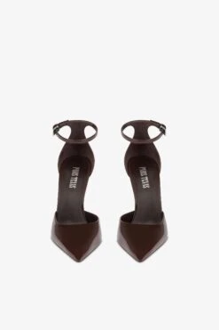 Ankle-strap Pumps In Ebony Patent Leather -Paris Texas Brand Shop PX1737XVN0136079DARKCHOCOLATE 3