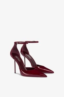 Ankle-strap Pumps In Rouge Noir Patent Leather -Paris Texas Brand Shop PX1737XVN016827ROUGENOIR 2