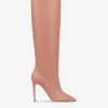 Paris Texas Pointed Knee-high Boots In Smooth Texas Pink Leather -Paris Texas Brand Shop PX501XLTH3119TEXASPINK 01 scaled