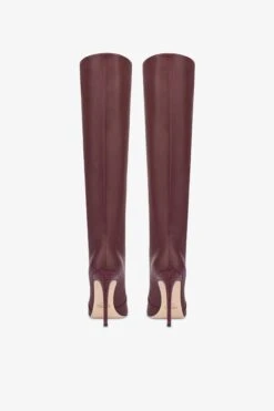 Paris Texas Pointed Knee-high Boots In Smooth Burgundy Leather -Paris Texas Brand Shop PX501XLTH3BORDO 04