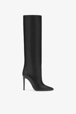 Paris Texas Black Nappa Leather Stiletto Boots