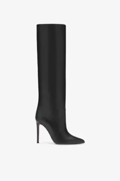 Paris Texas Black Nappa Leather Stiletto Boots