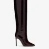Paris Texas Rouge Noir Patent Stiletto Boots